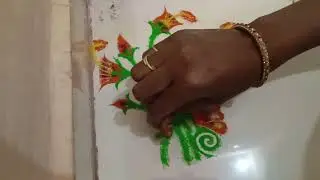 भन्नाट रांगोळी डिझाईन...💫#beautful#dailyvlog #trending #art#easy#festival💫 Like& subscribe 🙏🎉💫