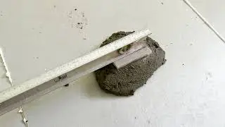 Floor insulation in a private house. Free beacons. Screed on lighthouses