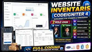 PHP CodeIgniter 4 Stock Inventory Source Code + Print Invoice | CI4 Stock Management Application