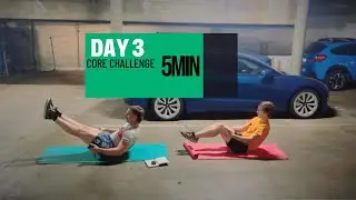 5-Minute Core Challenge Day 3 | Flutter Kicks, Reverse Crunch & Toe Taps