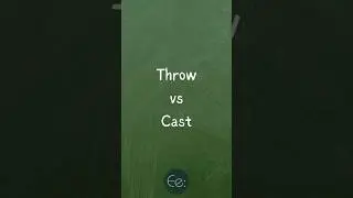 Throw vs Cast 🎯 What&rsquo;s the Difference? by English explained #words #difference #meaning #explained