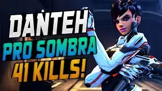 DANTEH BEST SOMBRA! 80% WINRATE! 41 ELIMS! [ OVERWATCH SEASON 9 TOP 500 ]
