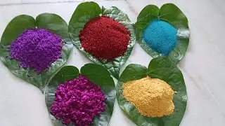 Different colors with things available at home #coloursmixing #rangolicolours