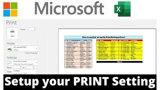 Set up you your PRINT PAGE SETTING within seconds