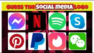 Guess the social media logos 2025 | logo guessing | #socialmedialogos #logoquizchallenge #funquiz