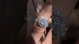 Custom Designed 8.5mm(3.0ct) Cushion F1 Center Stone W/F1 Sidestones & Matching Band from 6/20/18