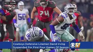 Cowboys' David Irving Suspended 4 Games For Violating Substance Abuse Policy