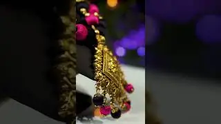 Custom-Made Pink and Black Silk Thread Pendant: A Chic and Unique Accessory | Fashionous #shorts