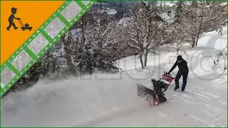 GeoTech ST1587 TEBS Tracked Petrol Snow Blower - 87 cm auger width - Customer's video