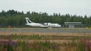 4K - Norra ATR 72-500 OH-ATP landing at Oulu EFOU