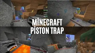 a Minecraft Skywars piston trap