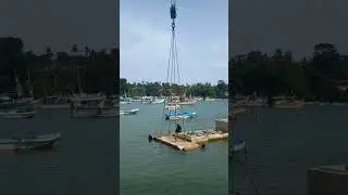 Base Placing | Quay wall Construction #kobelco #crane #underwater