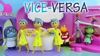 Vice Versa Quartier Général QG avec les 5 figurines Inside Out Headquarters Complete Playset