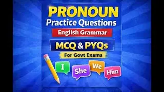 PRONOUN Practice Questions | English Grammar | Most Important MCQs & PYQs | Govt Exams
