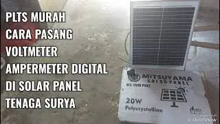 PLTS 200 RIBUAN,Cara pasang voltmeter dan ampermeter digital