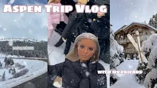Aspen Colorado Trip Vlog *Snowman Contest + Skiing * | Barbie doll roleplay | w/ voices 