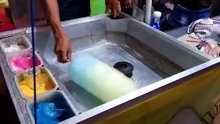 HOW TO MAKE GULALI SWEET COTTON CANDY - INDONESIAN STREET FOOD