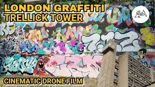 London Graffiti - Trellick Tower Notting Hill - Hall of Fame  - 4k Cinematic Film RIP Lame.