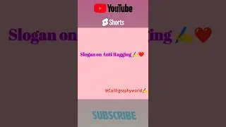#calligraphy #slogan #viralvideos #antiragging #@Callligraphyworld ✍️❤️..