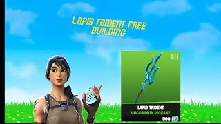 Lapis trident pickaxe free building (And my first video)