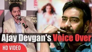 Shreyas Talpade On Ajay Devgan's Voice Over In Poster Boys | Poster Boys Trailer Launch