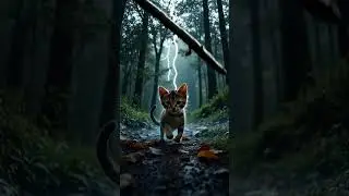 A Tiny Kitten Trapped in a Storm&hellip; Just Trying to Survive 🐱🌪️