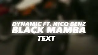DYNAMIC FT. NICO BENZ - BLACK MAMBA | TEXT