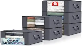 Fab totes 6 Pack Clothes Storage Foldable Blanket Storage Bags Storage Containers Review