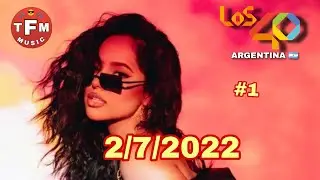 Lista Del 40 al 1 Argentina 🇦🇷 Semana 27 (2/7/2022)