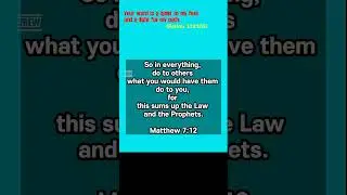 Today's Bible Verse, Matthew 7:12, by missionary Choi #jesus #bible