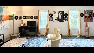 Unique Airbnb 5 star Vinyl Loft Airbnb Walk Through