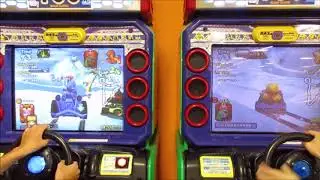 マリオカートアーケードグランプリ2  スノーパニックで対戦！