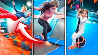 PARQUE DE TRAMPOLIM SKY ZONE NOS ESTADOS UNIDOS - Família Brancoala