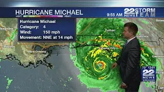 Hurricane Michael path