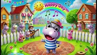 The Hippo&rsquo;s Happy Day | Part 2 | Fun Cartoon Nursery Rhyme for Kids