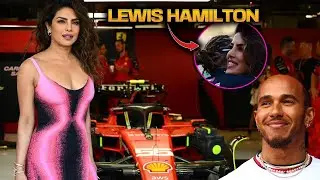 Priyanka Chopra hugs Lewis Hamilton as she attends F1 Grand Prix