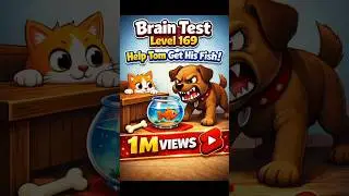 Brain Test 169 Cat & Dog Puzzle Solution☠️#shorts#gaming