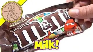 M&M's Plain Milk Chocolate Candies, Mars - USA Candy Tasting