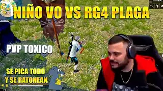 NI&Ntilde;O V'O VS RG4 PLAGA PVP TOXICO 😱 SI PICA TODO Y SE RATONEAN 🐭