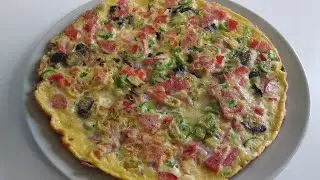 Bol Malzemeli Omlet Tarifi / Sebzeli Sucuklu Omlet Nasıl Yapılır?
