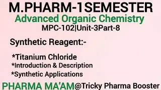 Titanium Chloride|Synthetic Reagent| Application|MPC104|U3P8| #mpharm #advancedorganicchemistry #msc