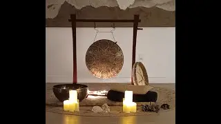 3 minutes Air Gong & Shaman Drum w BarefootShaman #soundhealing #gong #soundbath #soundmeditation
