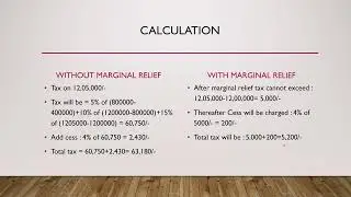 MARGINAL RELIEF UNDER INCOME TAX ACT 1961