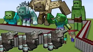 DEATHRUN Ravager Army | Moving WALL | ALL Zombie BOSSES