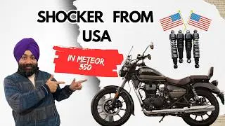 Royal Enfield Meteor 350 Shocker Upgrade 🇺🇸➡️🇮🇳 | USA Suspension Installed in India 😱