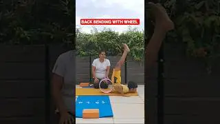 EASY WAY TO IMPROVE BACK BENDING WITH YOGA WHEEL #shorts #ytshorts #youtubeshorts #explore