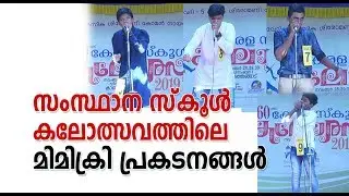 സംസ്ഥാന സ്കൂൾ കലോത്സവത്തിലെ മിമിക്രി പ്രകടനങ്ങൾ