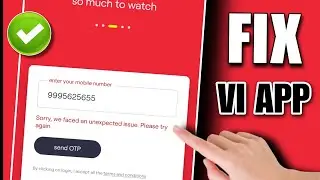 vi app login problem 2023 | sorry we faced an unexpected issue please try again in vi app