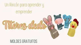 Cómo hacer títeres dedo - @ElRincóndeBeatriz -#diykids- manualidades infantiles paño lency / fieltro