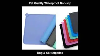 Pet Quality Waterproof Non slip Pet Mat for cat Color Silicone Pet Food Mat | Dog & Cat Supplies
